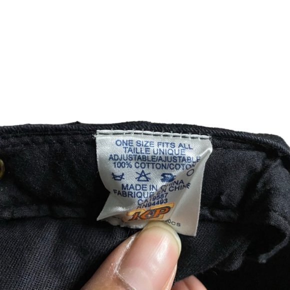 KP Unisex Black Pepsi Print Baseball Adjustable Strap Back Hat - Picture 4 of 4